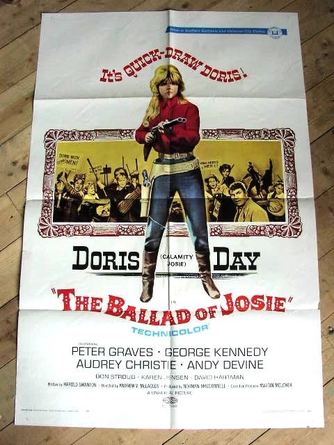 THE BALLAD OF JOSIE Original Movie Poster DORIS DAY PETER GRAVES GEORGE KENNEDY - Bild 1 von 1