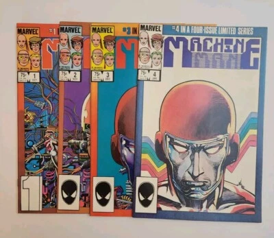 MACHINE MAN Mini Series Complete #1 - 4 Marvel 1984 High Grade - Image 1 of 4