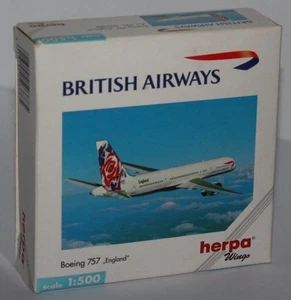 Herpa Wings-Boeing 757-BRITISH AIRWAYS-"England"-Scale 1:500-Rarität #503785 - Picture 1 of 1