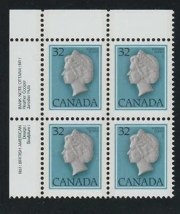 1983 Canada SC# 792 UL - First-Class Definitive No. 1 Plate Block M-NH Lot# 2896 - Picture 1 of 1