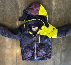 Snozu Boy's SZ 6 Hooded Long Sleeve Puffer Jacket with Beanie Royal Blue Zip Up - Picture 1 of 4