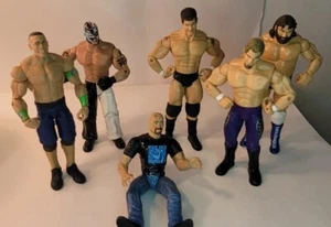 LOT WWE WWF WRESTLING FIGURES - 1997-2013 JAKKS - AUSTIN, CENA, ORTON ++ - Picture 1 of 7