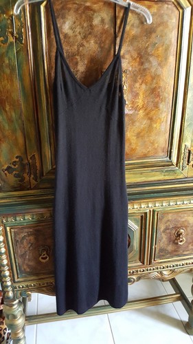 Abito in cashmere Fendi argento sterling XS Small nero nuovo senza etichette