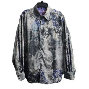 Robert Graham Limited Edition Floral Abstract Button Down Dress Shirt 394/412 XL - Bild 1 von 10