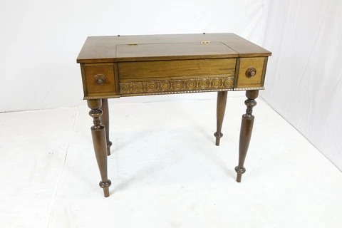 Interesting Solid Mahogany Colonial Desk (36" x 21" x 32") Cover
