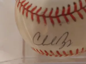 CHARLES NAGY AUTOGRAPHED BASEBALL IN PLEXIGLASS CASE. FREE USA SHIPPING. - Picture 1 of 6