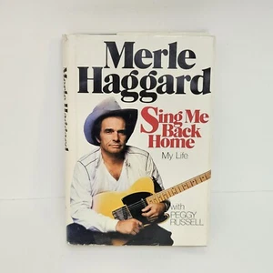 Merle Haggard 1981 Sing Me Back Home Hardcover Buch mit Schutzumschlag HCDJ - Bild 1 von 9