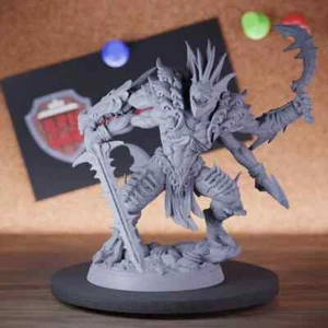 Triton King Miniature Sea Fighter Mini Dungeons and Dragons DnD 5e TTRPG - Picture 1 of 8
