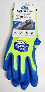 A4 Cut Resistant GRX Dip Coated Gloves EXAGrip GRXCUT634L Glass / Knife / Metal - Picture 1 of 13