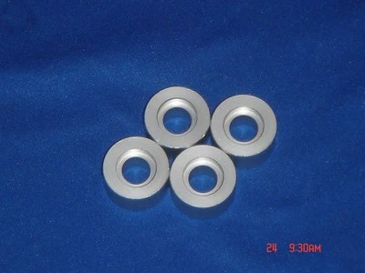 TRC Espaciadores de pinza radial de 10 mm para Brembo Nissin Tokico Beringer todos 108 mm plateados