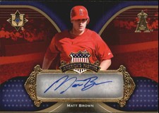 2007 Ultimate Collection America's Pastime Signatures Baseball Card #MB Brown