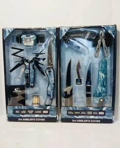 2 juegos de cuchillos multiherramienta combo regalo pescador pesca 8 piezas y 3 piezas roble musgo - Imagen 1 de 4