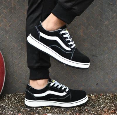 Stivali da lavoro punta acciaio alla moda nuovi scarpe antinfortunistiche uomo donna leggere - Immagine 1 di 4