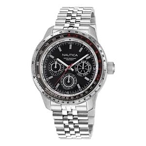 Nautica Pier 39 46mm Multifunction Steel Mens Watch NAPP39S26 - Picture 1 of 3