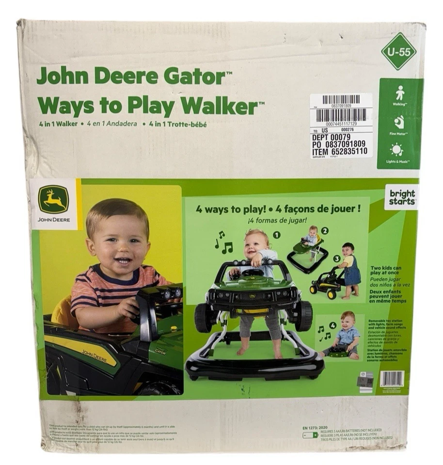 John Deere Gator Maneras de Jugar Caminante 4 en 1 - Crece contigo Niño - Brillante Foto 1 de 4