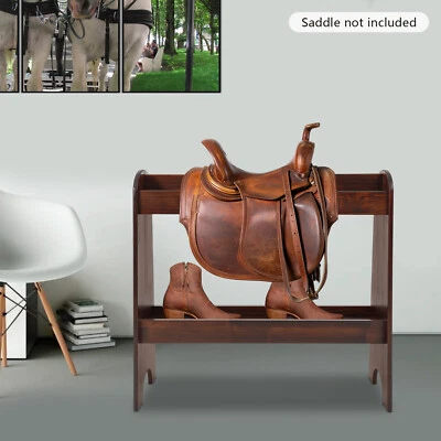 Saddle Rack w/ Shelf Ideal Saddle Stand for Horse Gear and Horse Tack Organizers - Image 1 of 4