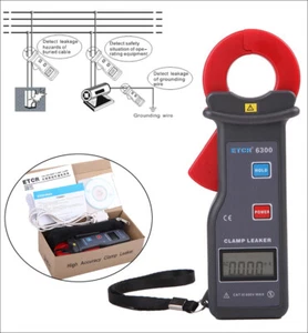 Medidor de corriente alterna de fuga de abrazadera Probador de medición de corriente alterna en línea 0,0 mA-60,0 A - Imagen 1 de 20