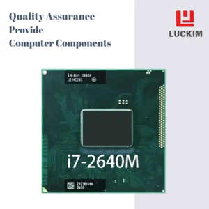 Intel Core i7-2640M CPU - Socket PGA 988 2 Cores 4 Threads 2.8 GHz 4 MB L3 Cache - Picture 1 of 7