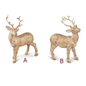 Ciervo 16 o. Figura decorativa animal oro champán 18 cm forma 786012 decoración de Navidad - Imagen 1 de 3