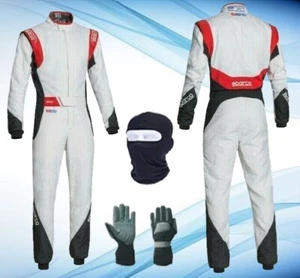 NEW SPARCO F1 Go Kart Suit CIK/FIA Level 2 Approved/ Gifts Gloves & balaclava - Picture 1 of 4