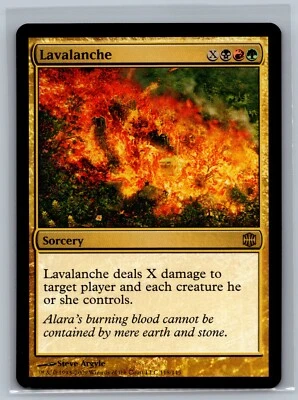 Magic The Gathering Alara Reborn Lavalanche #118/145 MTG TCG CCG - Image 1 of 2