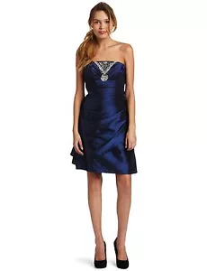 Jump! Juniors Short formal Prom Dress Navy Size 3-4 Brand NEW - Picture 1 of 2