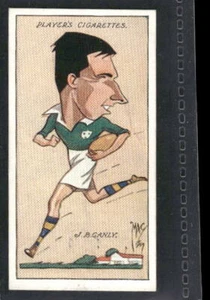 1927 Player's Football Caricatures By Mac #40 Jim Ganly - Picture 1 of 2
