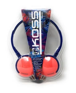 Koss 182874 Active Lightweight On-Ear Headphones - ORANGE - Picture 1 of 2