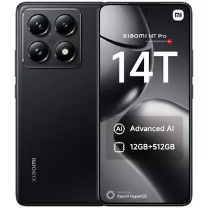 Xiaomi 14T Pro 5G 512GB 12GB RAM Dual Sim Black Nero Garanzia Global Europa - Foto 1 di 4