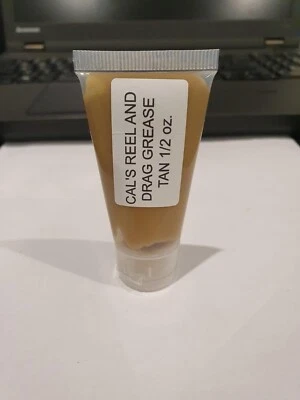 CAL'S UNIVERSAL REEL AND DRAG GREASE (TAN)  15 GRAMS (0.5 OZ.) TUBE - Image 1 of 2