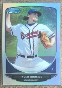 2013 Bowman Chrome Draft Refractor Tyler Brosius Atlanta Braves #BDPP101