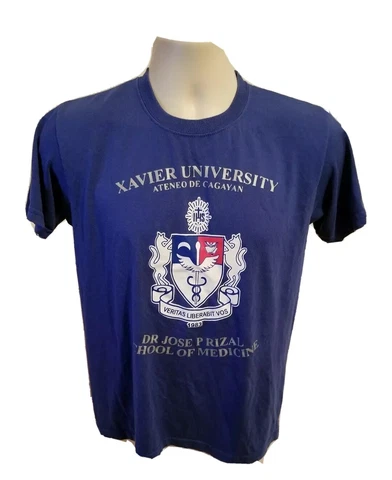 Xavier University School of Medicine Dr Jose P Rizal Adult Small Blue TShirt Cover