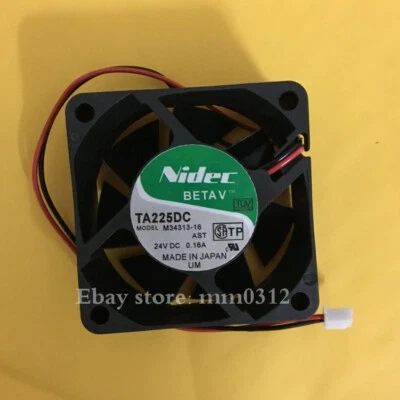 1PCS NIDEC TA225DC M34313-16 24V 0.16A 6CM 6025 Inverter Cooling Fan - Image 1 of 4