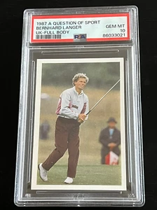 1987 A QUESTION OF SPORT BERNHARD LANGER PSA 10 ROOKIE POP ONLY 4 EXIST - Bild 1 von 5