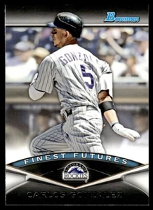 2011 Bowman Finest Futures Baseball Card Carlos Gonzalez Colorado Rockies #FF22 - Picture 1 of 2