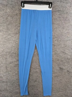 Pantalones de pijama Boohoo para mujer 10 azul jersey tejido blanco cintura elástica manchas cónicas Foto 1 de 4
