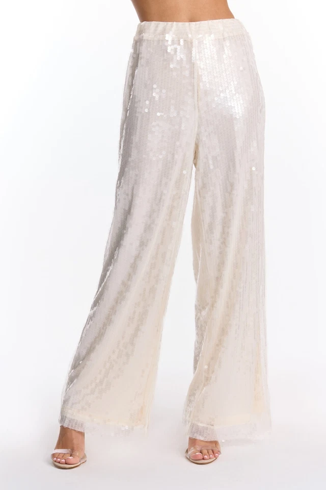 Alba Sequin Pant Pearl  THE NOLI SHOP/NOLI YOGA - Image 1 of 4