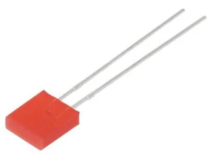 2X SSL-LX25783ID LED rechtwinklig 2x7x8mm rot 9mcd 80° Front: flach 20mA LUMEX - Bild 1 von 1