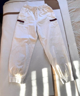 Calça de lona de algodão Gucci com listras Gucci M, mas serve como cintura P-30 - Imagem 1 de 4