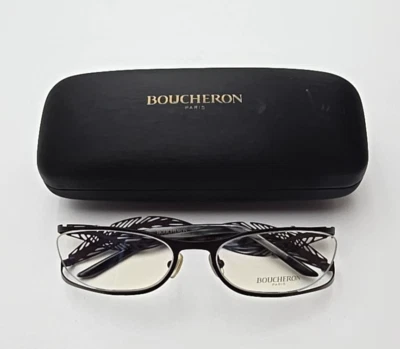 Marcos de gafas estilo pluma negra Bourcheron BEO 107.06 53-17-125 - sin usar Foto 1 de 4