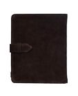 New Deluxe Ipad 2 3 & 4 Brown Suede Real Genuine Leather Luxury Cover Case Stand