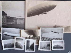 ALEMANIA 1920+ ZEPELÍN, Colección de 9 fotos antiguas originales de aeronave + Tarjeta, MIRA - Imagen 1 de 6