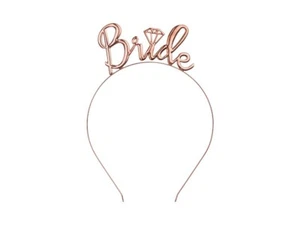 "Bride" Haarreifen aus Metall JGA Braut Party Deko Junggesellinnenabschied Neu - Bild 1 von 4