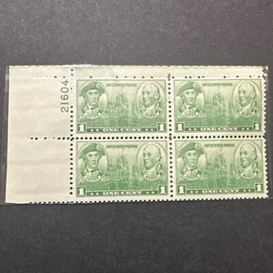 1936 Block of 4 Stamps of Navy Issue One Cent Unused - Picture 1 of 2