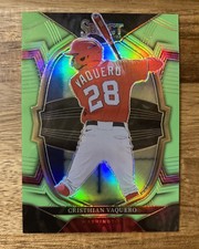 2023 Panini Select Baseball Cristhian Vaquero Washington Nationals Green 42/75