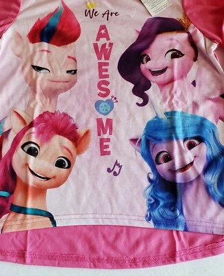 My Little Pony "We Are Awesome" Girls' Pajama Set Size 10/12- New - Image 1 of 4