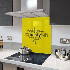 Collage Premier Range Your Own Word en un vidrio Splashback - Imagen 1 de 4
