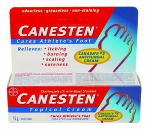 Canesten Topical Cream Cures Athlete’s Foot Jock Itch Ringworm 15g Canada - Picture 1 of 1