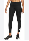 Nike Swoosh Leggings Womens Black Size UK Medium #REF9