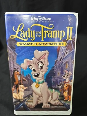 Lady and The Tramp 2 Scamps Adventure Vintage Disney VHS Movie - Image 1 of 3